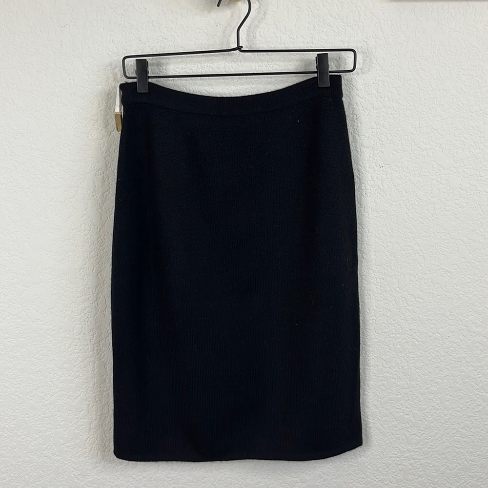 St John Cashmere Wool Santana Knit Pencil Skirt